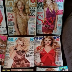 LIKE NEW CONDITION TAYLOR SWIFT MAGAZINES. 12 MAGAZINES, 1 PARADE.